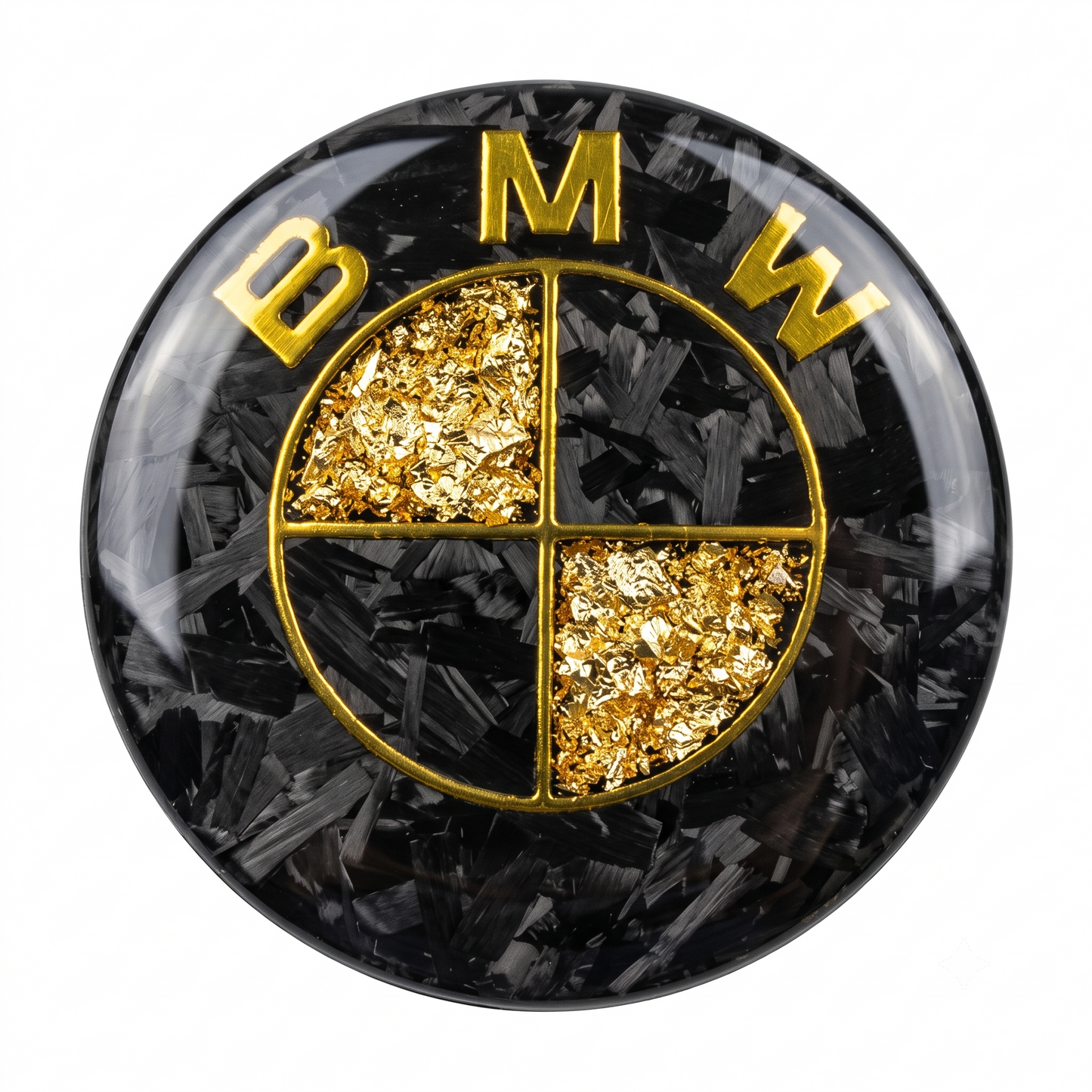BMW Carbon Emblem — Gold Rush