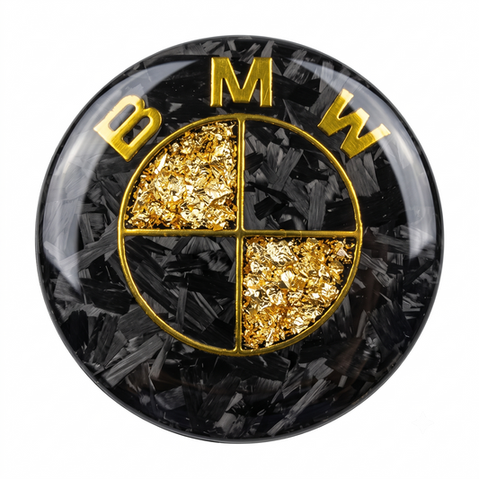 BMW Carbon Emblem — Gold Rush