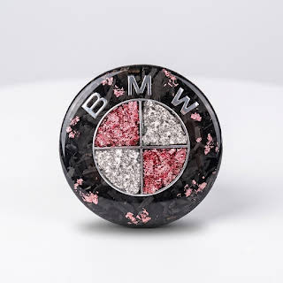 BMW Carbon Emblem — Blush Pink